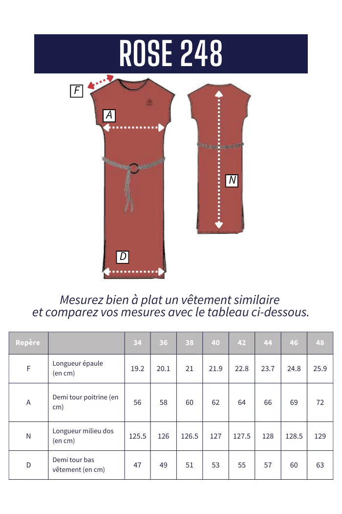 Robe longue en jersey ROSE - Image 7