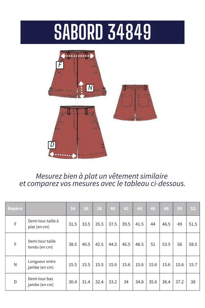 Short à pont en lyocell SABORD - Image 8