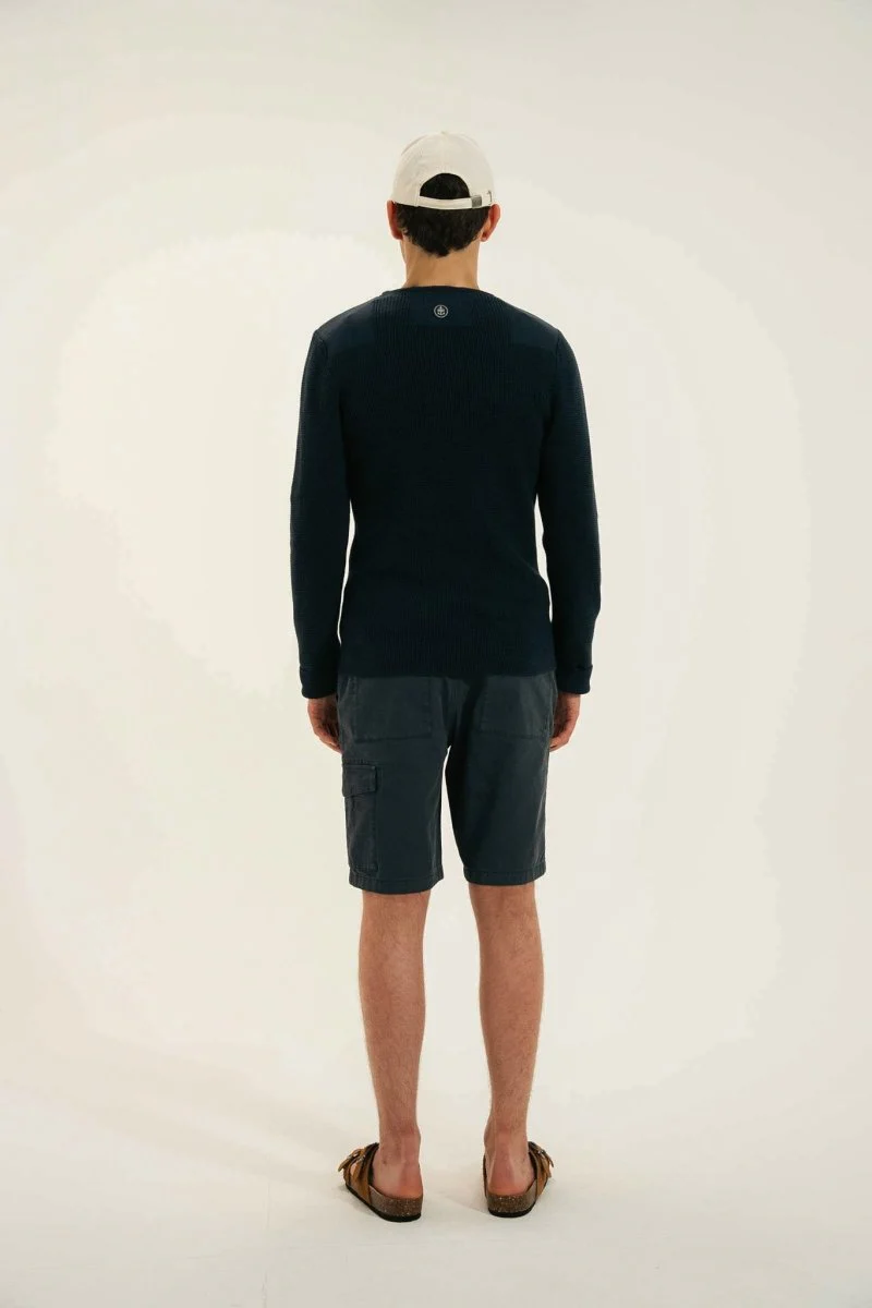 Pull marin empiècement épaules THAIS - Image 3