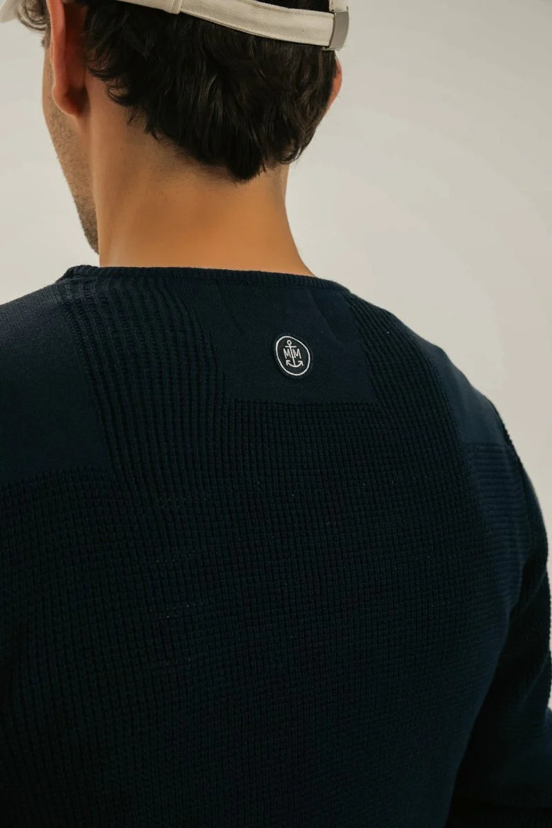 Pull marin empiècement épaules THAIS - Image 8