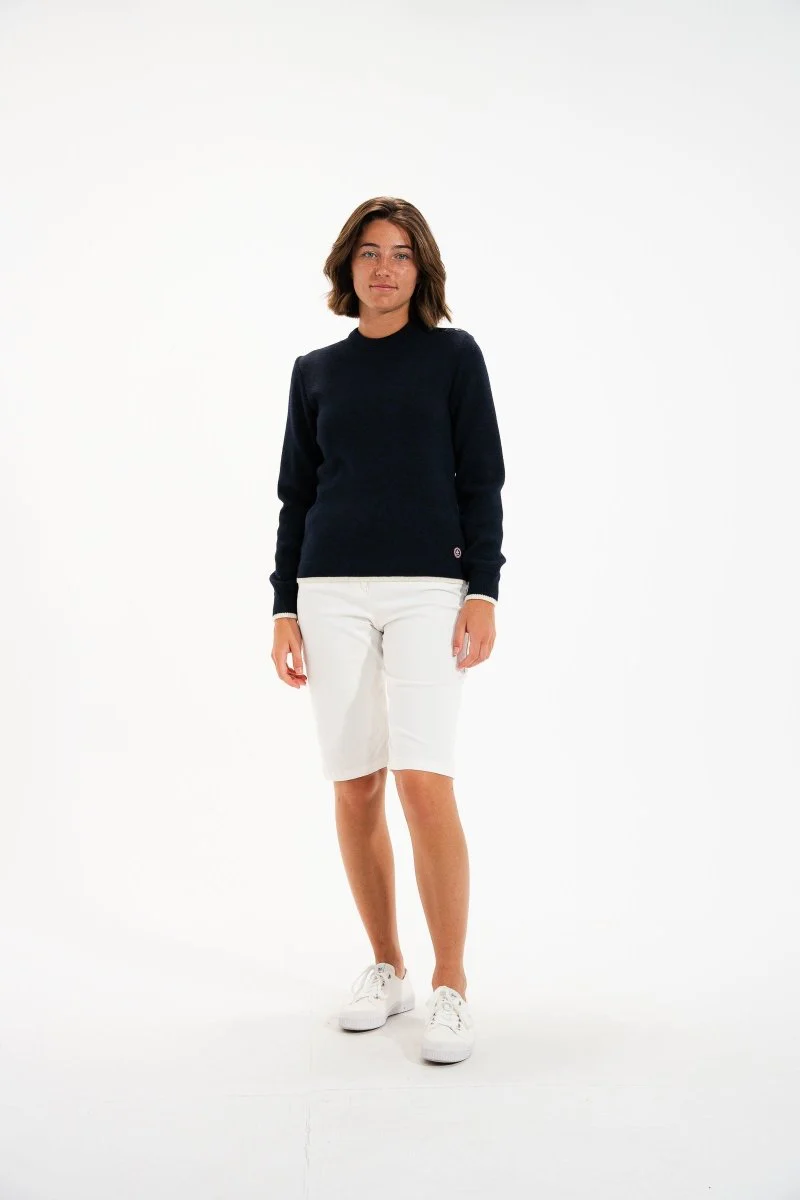 Pull marin MIXTE en laine vierge TIDES - Image 4