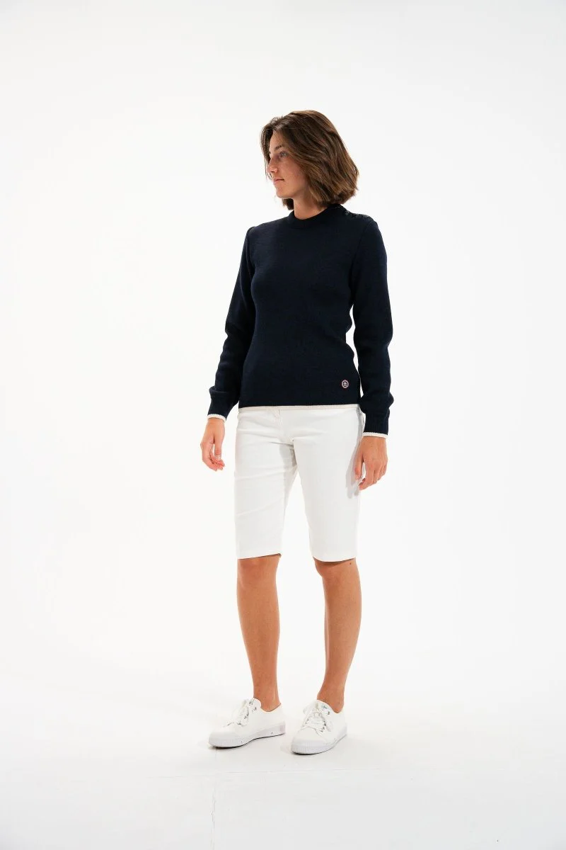 Pull marin MIXTE en laine vierge TIDES - Image 8