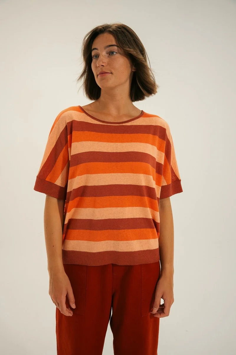 Pull rayé oversize TILOU