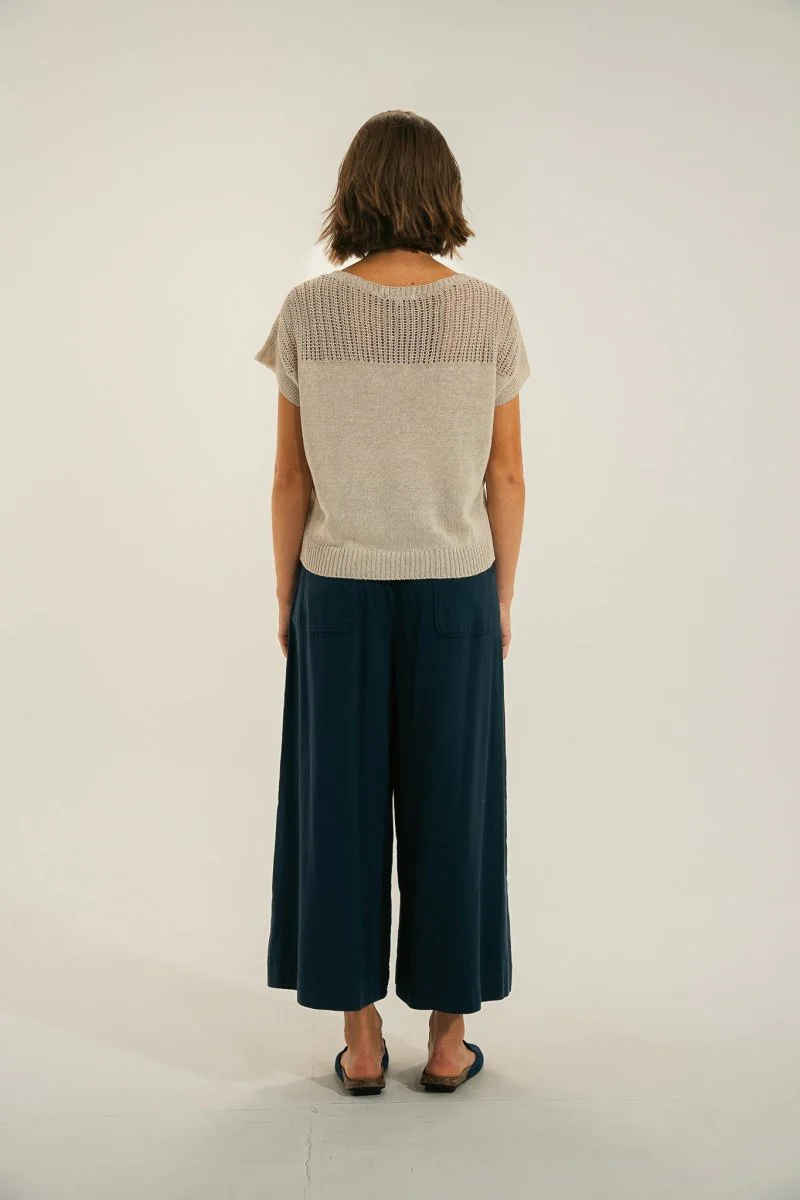 Pull tricotage fantaisie ajouré TOMINO - Image 3