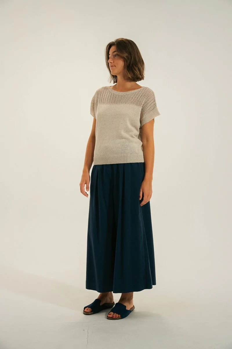 Pull tricotage fantaisie ajouré TOMINO - Image 4