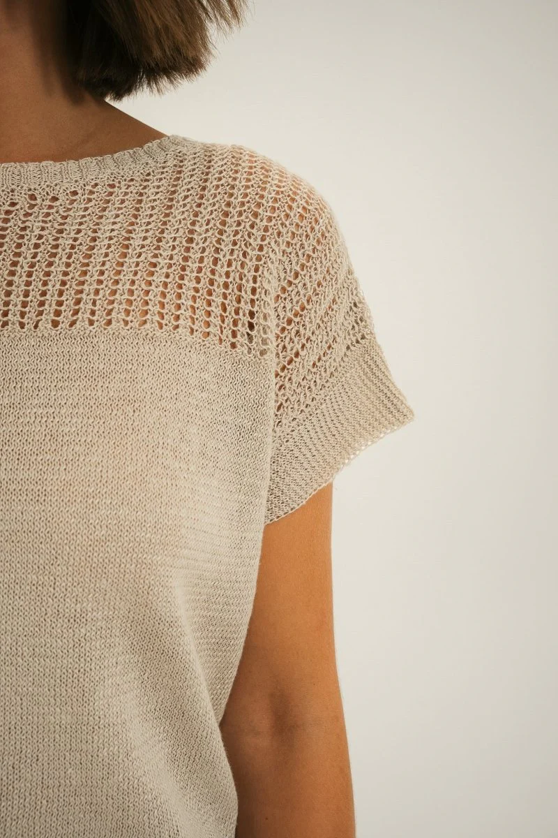 Pull tricotage fantaisie ajouré TOMINO - Image 5
