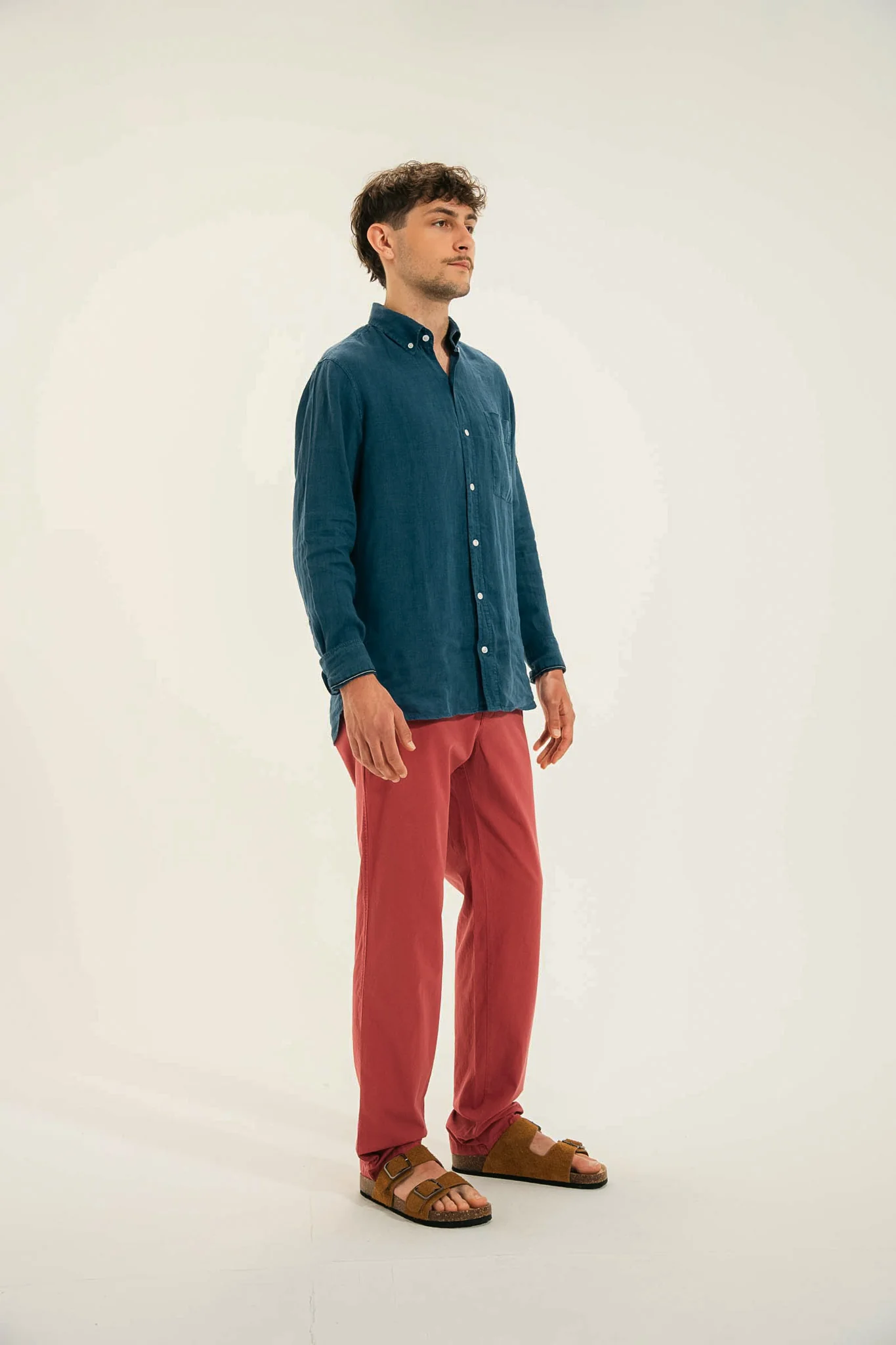 Pantalon élastiqué toile pigmentaire TRANSAT. - Image 3