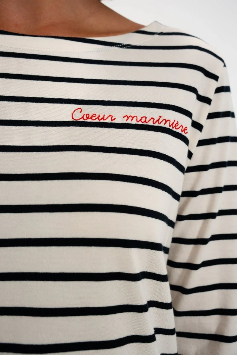 Marinière broderie cœur VENTEST - Image 6