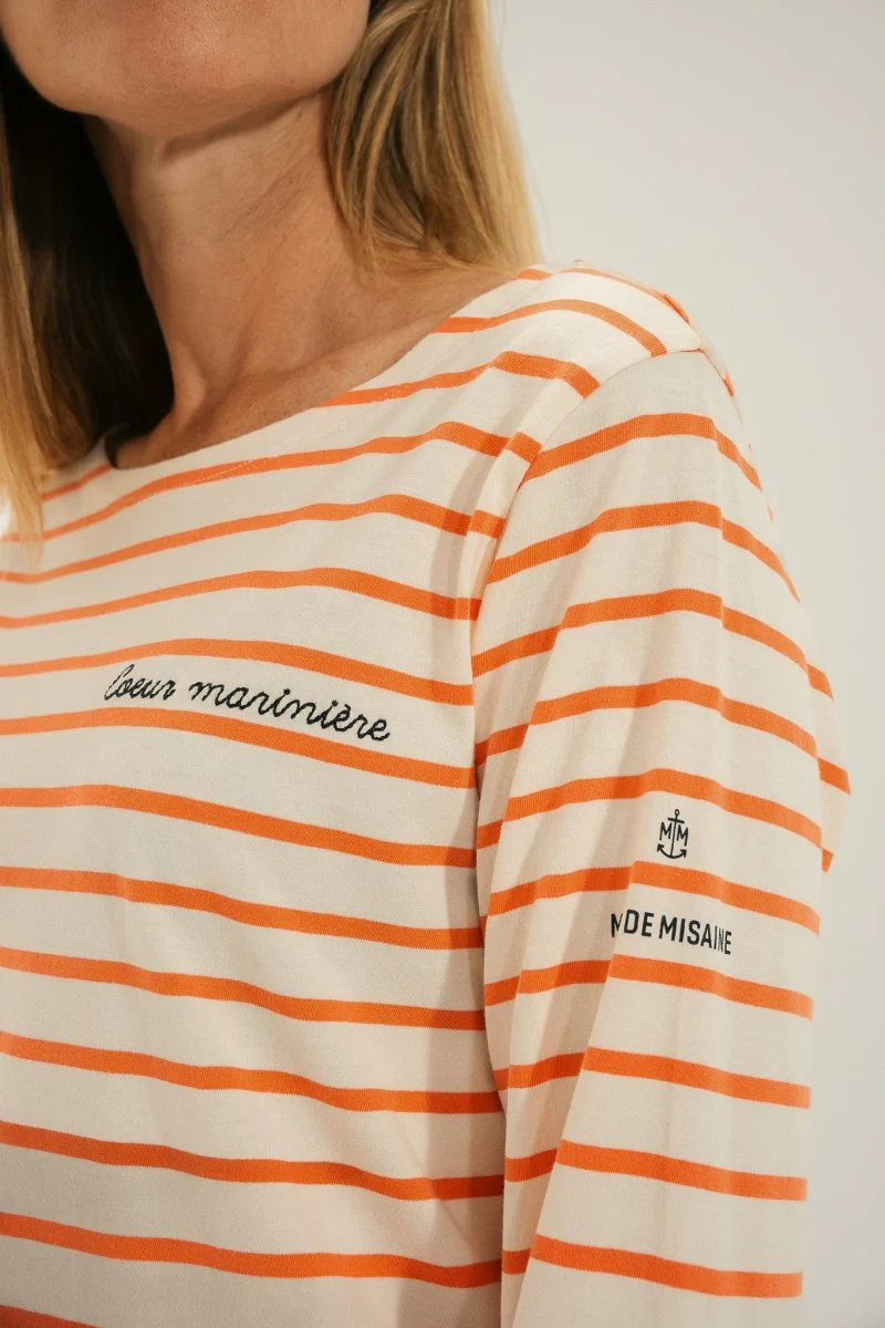 Marinière broderie cœur VENTEST - Image 4