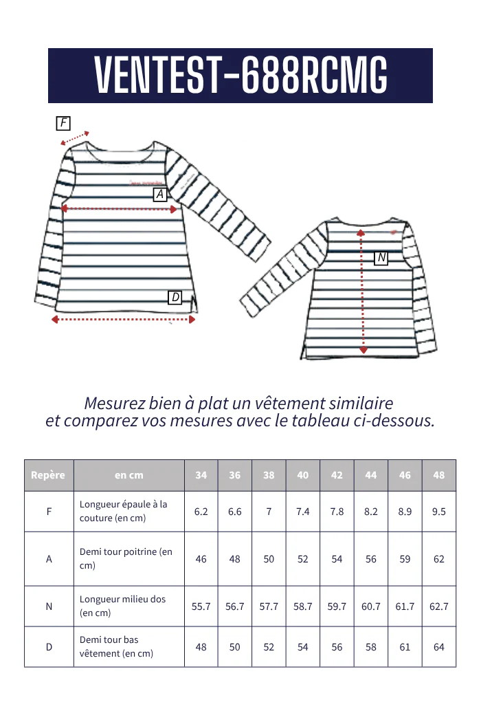 Marinière broderie cœur VENTEST - Image 7