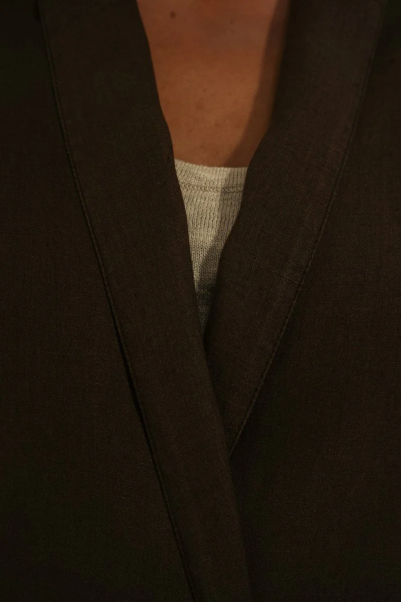 veste en lin sans manches VOLTA - Image 4