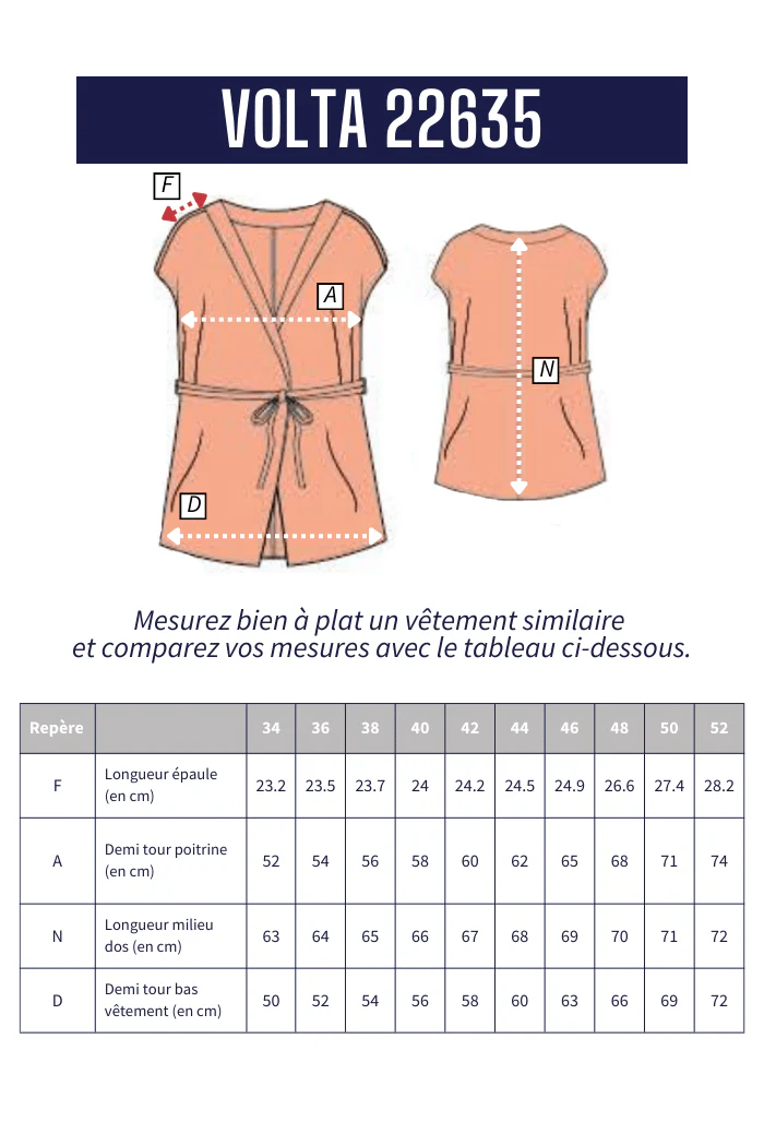 veste en lin sans manches VOLTA - Image 9